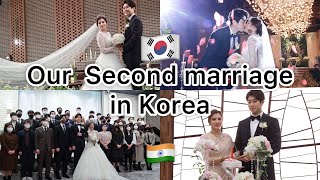 Our Second marriage in Korea 🇰🇷 | Korean Marriage vlog | Indian Korean Couple 🇮🇳🇰🇷