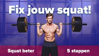 FIX jouw SQUAT: 5 stappen voor de perfecte techniek