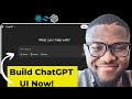 🔴Let's build a ChatGPT  UI with  REACT 19 ( TAILDWIND CSS  v4.)