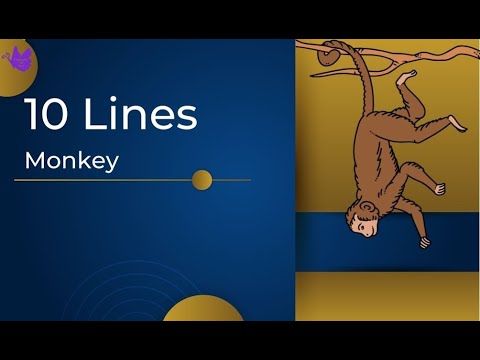 10 Lines On Monkey|Kids Essays|Writing On Monkey|Monkey Tamil #monkey ...