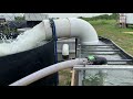 hydrostream used in a mock up ras recirculating aquaculture system