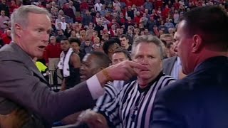 Georgia \u0026 Missouri Head Coaches Get In Shoving Match Before Halftime | CampusInsiders