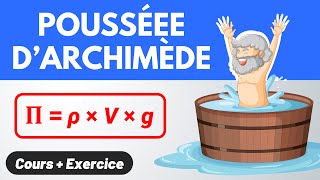 POUSSÉE D'ARCHIMÈDE ✅ Explications, formule & calcul | Cours + Exercice