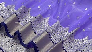 pure Chanderi handloom saree |  chanderi kataan silk saree | pattu silk saree | #silksaree #saree