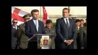 პრემიერ-მინისტრი გორში ფიცის დადების ცერემონიაზე 08.08.2013