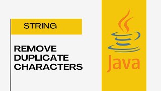 Remove Duplicate Character in a String||Java Tamil||#interview #java #duplicate #character #strings