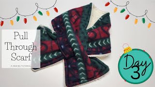 How to sew a slip through neck scarf tutorial