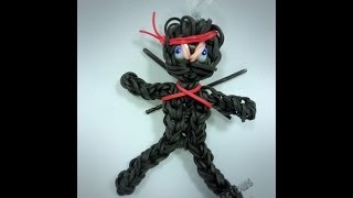 Rainbow Loom Ninja Action Figure/Charm Tutorial