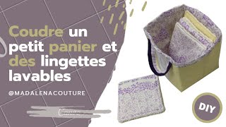 .,Coudre un petit panier et des lingettes lavables - Tuto Couture Madalena