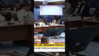 Resolusyon ni Sen. Hontiveros,  kamote sabi ni Atty. Topacio #Hontiveros #Topacio #Teves #news