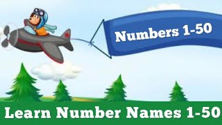 Learn Number Names from 1-50/ Learn Numbers one to fifty in English.