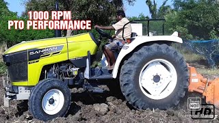 SANMAN 6000 ROTAVATER/ 1000 RPM PTO PERFORMANCE.