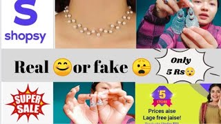 Shopsy sale only on 5 Rs 😲 product // shopsy Real or fake live proof // vidiya'slife