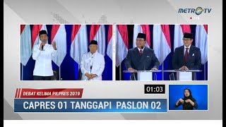 Debat Kelima Pilpres Part 2: Baru Dimulai, Prabowo Sudah Kena Skak Jokowi Soal Mengelola Ekonomi