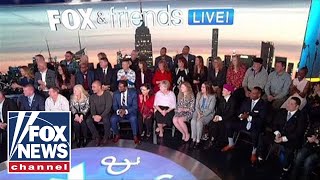 'Fox & Friends' hosts its first show in front of a live studio audience