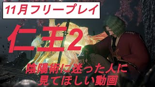 【11月フリープレイ】仁王2～陰陽術に迷った人に見てほしい動画～