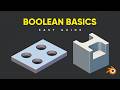 Blender Boolean Modifier Explained (Beginner Friendly) | Boolean Basics Easy Guide