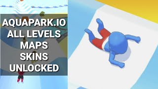 Aquapark.io Game All LEVELS/MAPs/Unlocked SKins -