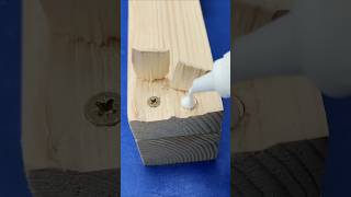 How to install a hidden screw in wood easily? #Shorts #Tips