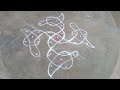 simple sikku kolam 🌸 daily kolam 🌸 mellikala muggulu 🌸 6 dots