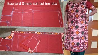 Suit/ Salwar/Kameez/ Kurti cutting by sewing guide kumkum।। Churidarcutting/Kurti cutting.