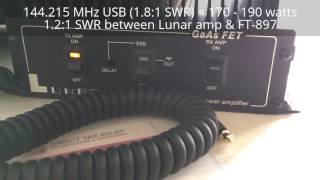 Testing Lunar 2M45-20UPG 200 watts on 2M SSB