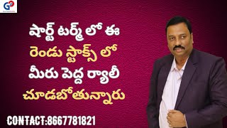 GuruPrasadAcademy|షార్ట్ టర్మ్ లో ఈ రెండు స్టాక్స్ లో మీరు పెద్ద  ర్యాలీ చూడబోతున్నారు