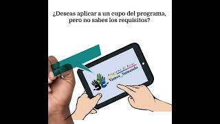 Requisitos para aplicar al programa de becas #Vamos_Sumando