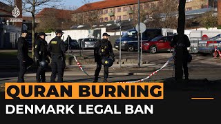 Denmark proposes law to stop public Quran burnings | Al Jazeera Newsfeed