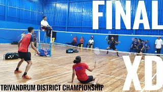 AMAN/NANDA Vs MIKHAEL/MEENAKSHI : FINAL MIXED DOUBLES TRIVANDRUM DISTRICT BADMINTON CHAMPIONSHIP