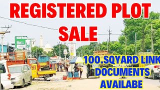 100.SQYARD REGISTERED PLOT FOR SALE IN HYDERABAD REGISTERED PLOT FOR SALE IN NEAR PELI DARGHA