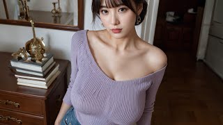 セーターの美女　Beauty wearing sweater