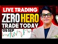 🔴05 SEP zero hero live trading, bank nifty trading #optionstrading #trading #livetrading