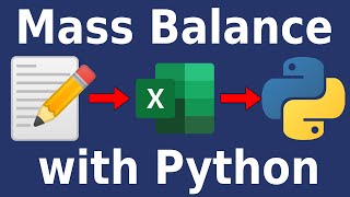 🧪🐍Chemical Engineering Mass Balance Desalination Calculation with Excel and Python