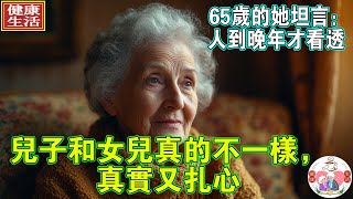 65歲的她坦言：人到晚年才看透，兒子和女兒真的不一樣，真實又扎心#中老年心語 #養老 #幸福