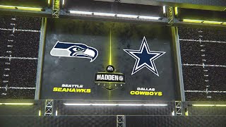 Madden NFL 24 - Seattle Seahawks Vs Dallas Cowboys Simulation Week 13 All-Madden PS5 Gameplay