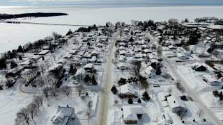 Winter at Pointe Taylor \u0026 New Richmond Gaspesie,Quebec,Canada DJI Mavic 2 Zoom 2019