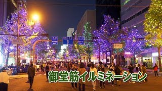 OSAKA【Christmas Lights】The lighting ceremony at Midosuji Illumination 2019. 御堂筋イルミネーション #4k #点灯式