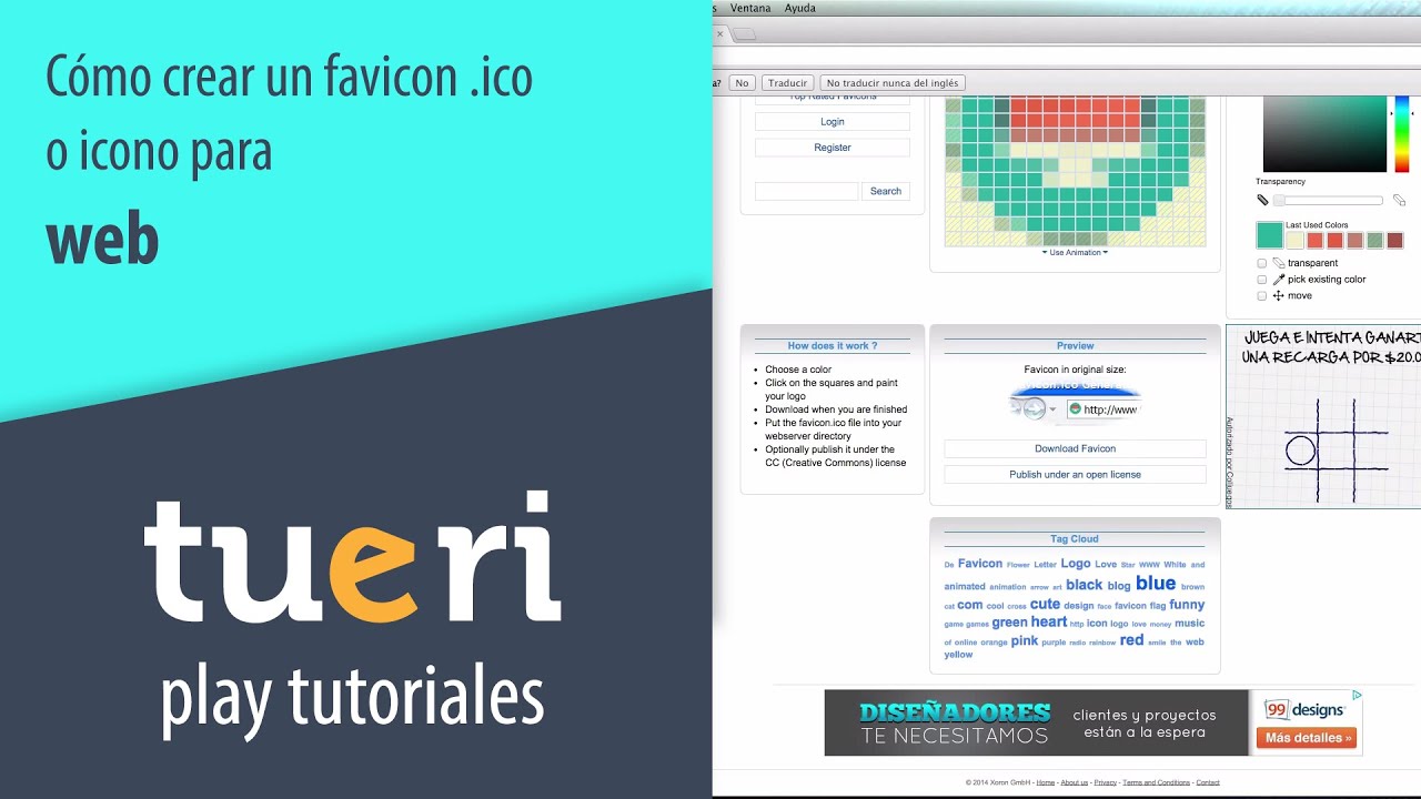 Cómo crear un favicon .ico o icono para web’ Cómo crear un favicon .ico o icono para web