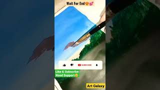 #shorts #short #painting #art #trending #viral  Easy Nature Acrylic Painting Tutorial for beginners💕
