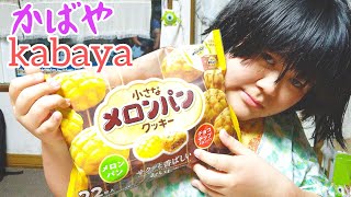 小さなメロンパン　kabaya可愛いクッキー　カバヤおすすめ商品　チョコメロンパン　バタークッキー