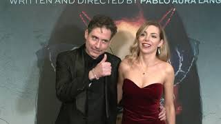 Iryna Fedchenko and Pablo Aura Langer at the Influencia Premiere