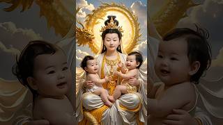 送子觀音 多子多福#观世音菩萨 #福報 #见者好运 #cute #baby #guanyin #财运 #佛教 #佛禅 #健康 #love #buddha #shorts #阿彌陀佛 #lucky #佛