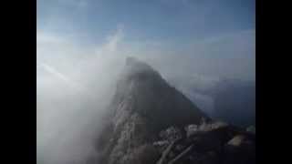 石鎚神社山頂社前からの３６０度ビュー