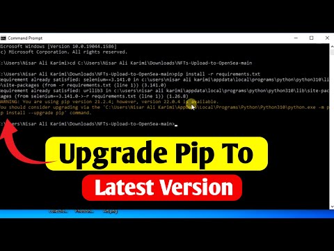 How To Upgrade Pip Version in Python Window Pip Upgrade Command Windows