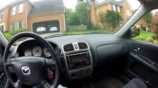 2001 Mazda Protege ES 5 spd manual POV walkaround short drive