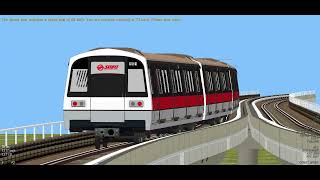 Openbve SMRT C151 111/112 EW1 Pasir Ris to EW3 Simei