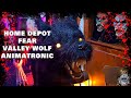 Customized Home Depot Fear Valley Wolf Halloween animatronic 2024 In action on display