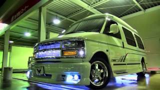 LED strobo light Chevrolet Express electronic flash シボレーエクスプレス ＬＥＤストロボ イカリング