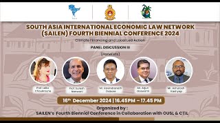 The third-panel discussion-conference of the South Asian International Economic Law Network (SAIELN)